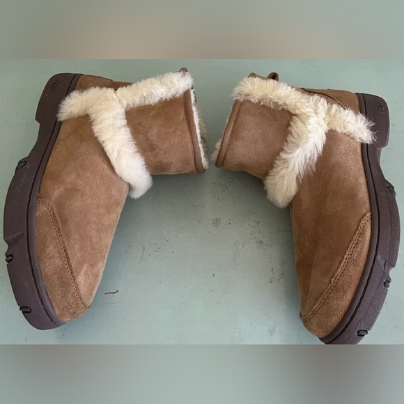 UGG Sunburst Mini Chestnut W-1130728-CHE 10 Shearling Boots - Picture 7 of 14